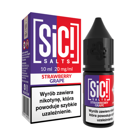 E-liquid SIC! Salt 10ml - Strawberry Grape 20mg