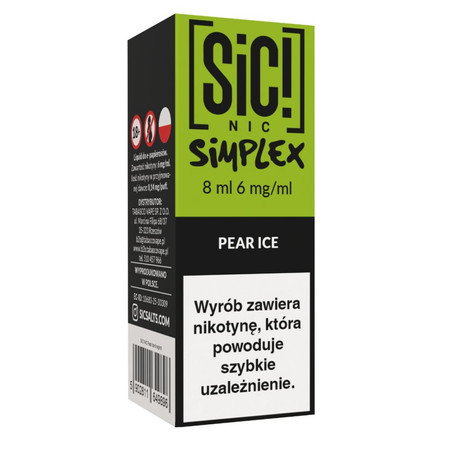 Liquid SIC! NIC 8ml - Pear Ice 6mg