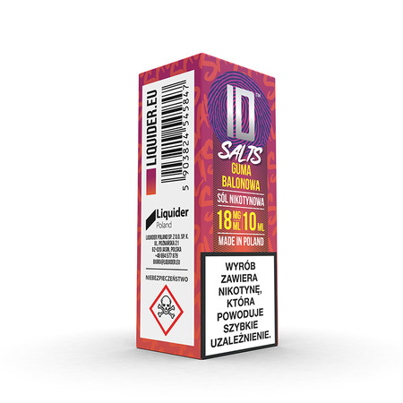Liquid ID SALTS Guma Balonowa 18 mg/ml 10 ml