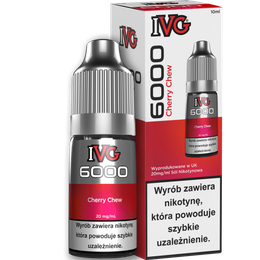 E-liquid IVG 6000 Nicotine Salt 10ml - Cherry Chew 20mg