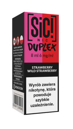 E-Liquid SIC! NIC 8ml - Strawberry Wild Strawberry 6mg