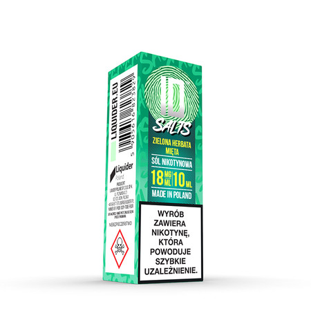 Liquid ID SALTS Zielona Herb Mięta 18mg 10ml