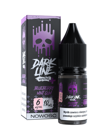E-liquid Dark Line Nicotine+ 10ml - Blueberry Mint Gum 06mg