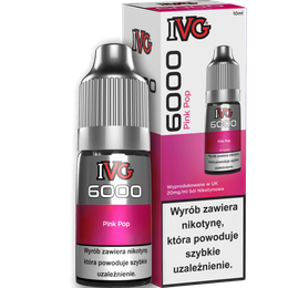 E-liquide IVG 6000 Nicotine Salt 10ml - Pink Pop 20mg