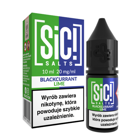 Жидкость SIC! Salt 10ml - Blackcurrant Lime 20mg