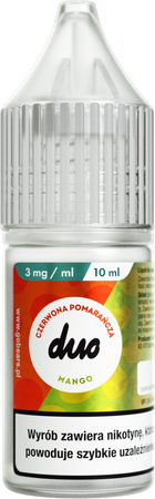 E-liquid DUO 10ml - Czerwona Pomarańcza Mango 3mg