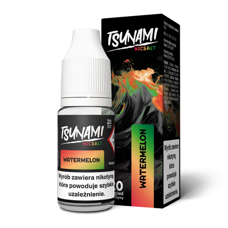 E-liquid Tsunami Salt 10ml - Watermelon 20mg