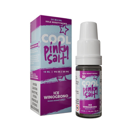 E-liquid Pinky Salt Cool 10ml - Ice Winogrono 20mg