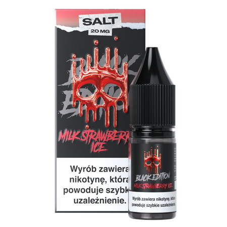 E-liquid Dark Line Black Edition Salt 10ml - Milk Strawberry Ice 20mg