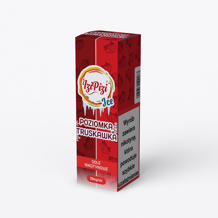 E-liquid Izi Pizi Salt 10ml - Truskawka Poziomka Ice 20mg