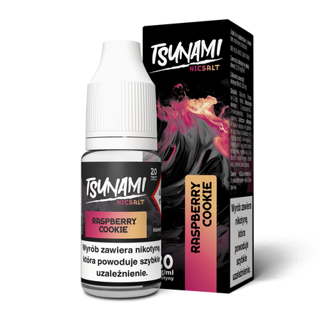 E-liquide Tsunami Salt 10ml - Raspberry Cookie 20mg