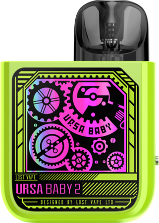 E-cigaretta POD Lost Vape Ursa Baby 2 Pop Green x Time Gear