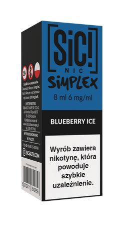 E-Liquide SIC! NIC 8ml - Blueberry Ice 6mg
