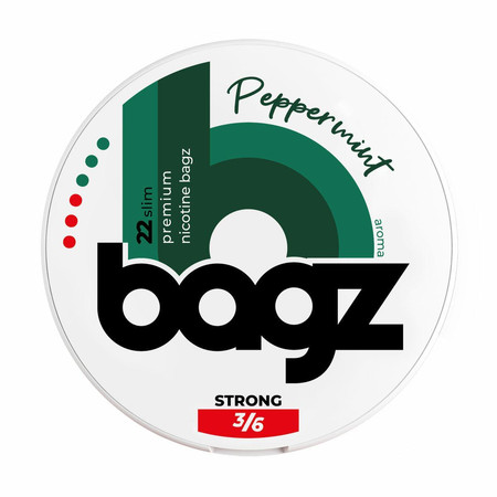 Nicotine pouches BAGZ Peppermint 3/6 Strong