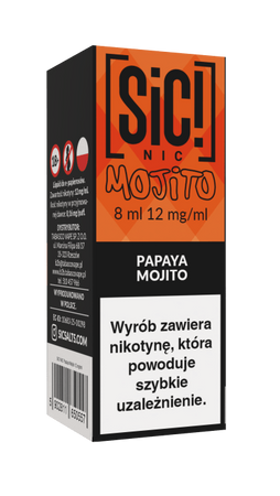 Lichid SIC! NIC 8ml - Papaya Mojito 12mg
