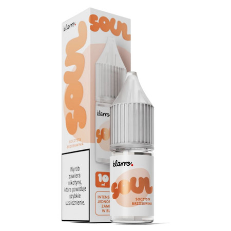 E-Liquid Klarro Soul Salt 10ml - Šťavnatá Broskev 20mg
