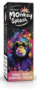 E-liquide Monkey Splash Salt 10ml - Papaya, Aloes, Czarny Bez, Koolada 20mg
