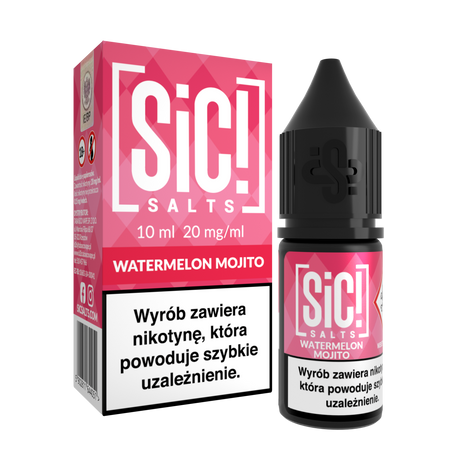 E-liquid SIC! Salt 10ml - Watermelon Mojito 20mg