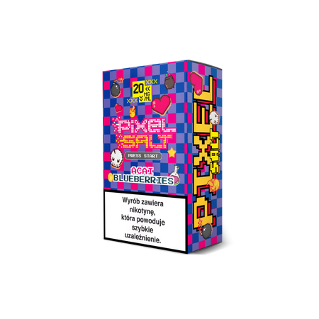 E-Liquid Pixel Salt 10ml - Acai Blueberries 20mg