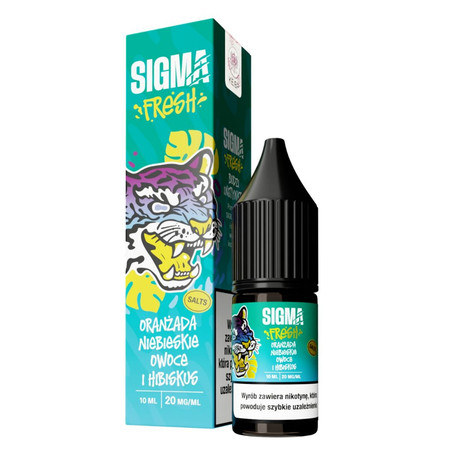 E-Liquid Sigma Fresh Salt 10ml - Pomarančová Soda Modré Ovocie Ibištek 20mg
