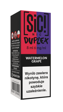 Liquid SIC! NIC 8ml - Watermelon Grape 6mg