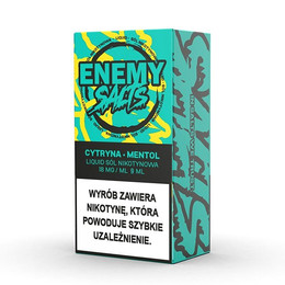 Жидкость Enemy Salts 9ml - Lemon Mentol 18mg