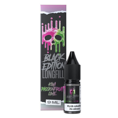 Longfill Dark Line Black Edition 9ml - KIWI PASSIONFRUIT LIME