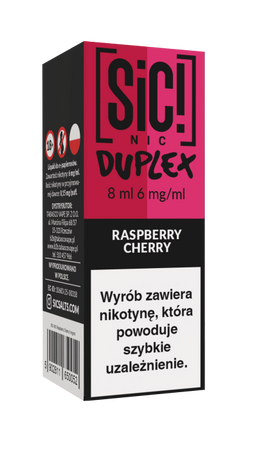 E-Liquid SIC! NIC 8ml - Raspberry Cherry 6mg