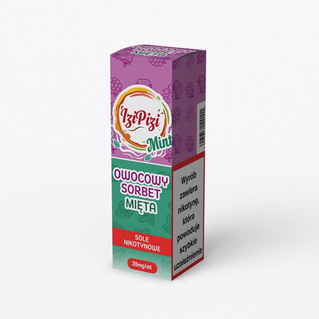 Liquid Izi Pizi Salt 10ml - Owocowy Sorbet Mięta 20mg