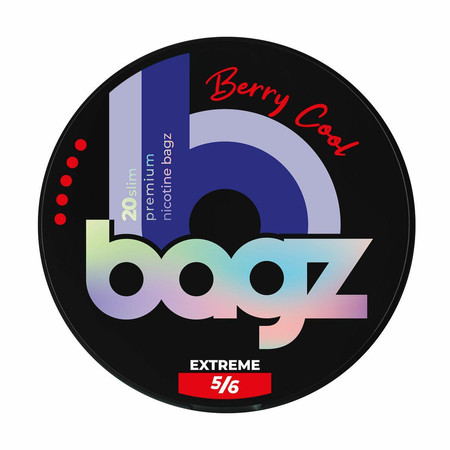 Nikotínové vrecúška BAGZ Berry Cool 5/6 EXTREME