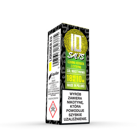 E-liquid ID SALTS 10ml - Czarna Herbata z Cytryną 18mg