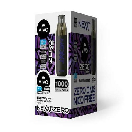 Disposable E-Cigarette VIVO VAPP NEXXT ZERO - Blueberry Ice 0mg