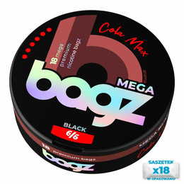 Saszetki nikotynowe BAGZ Cola Max 6/6 BLACK MEGA