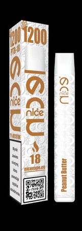 Cigarette électronique jetable VOOM 1200 BUTTER PEANUT 20mg