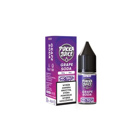 E-liquid Pukka Juice Salt 10ml - Grape Soda 10mg