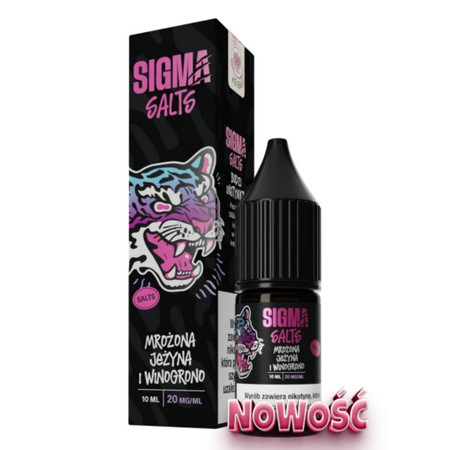 E-Liquid Sigma Salt 10ml - Mrazená Černica a Hrozno 20mg