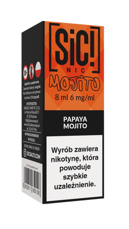 E-Liquid SIC! NIC 8ml - Papaya Mojito 6mg