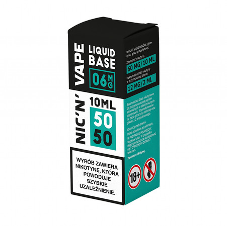 Никотиновый шот NIC'N'VAPE 10ml 50/50 - 06mg