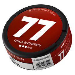 Никотиновые пакетики 77 Cola Cherry 10,4mg