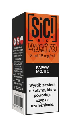 E-Liquid SIC! NIC 8ml - Papaya Mojito 18mg