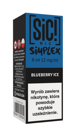 Lichid SIC! NIC 8ml - Blueberry Ice 12mg