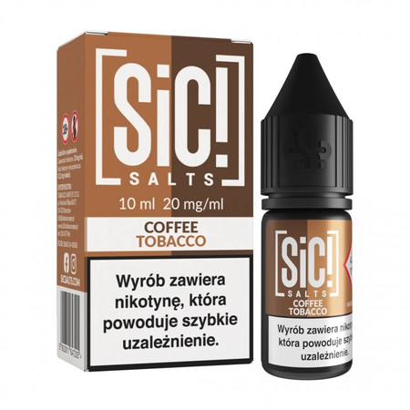 E-liquid SIC! Salt 10ml - Coffee Tobacco 20mg