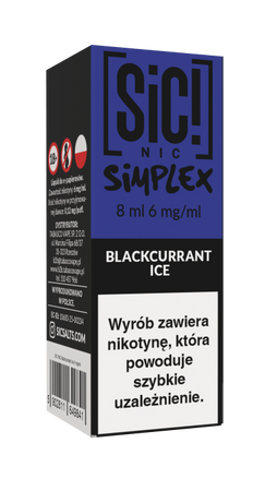 E-Liquid SIC! NIC 8ml - Blackcurrant Ice 6mg