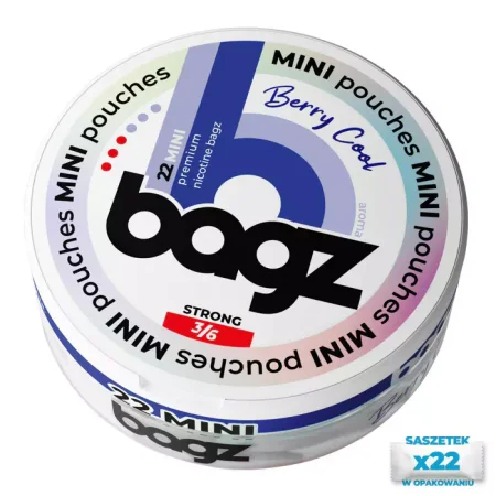 Nikotinpárnák BAGZ Berry Cool 3/6 STRONG MINI