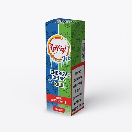 E-liquid Izi Pizi Salt 10ml - Energy Drink Kiwi Ice 20mg