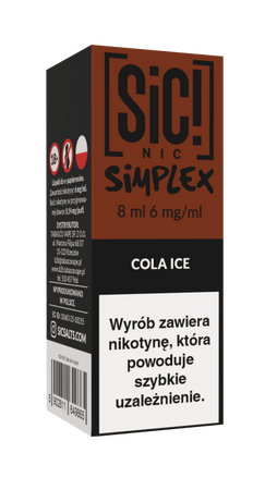 Жидкость SIC! NIC 8ml - Cola Ice 6mg