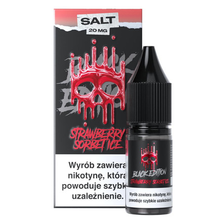 Liquid Dark Line Black Edition Salt 10ml - Strawberry Sorbet Ice 20mg