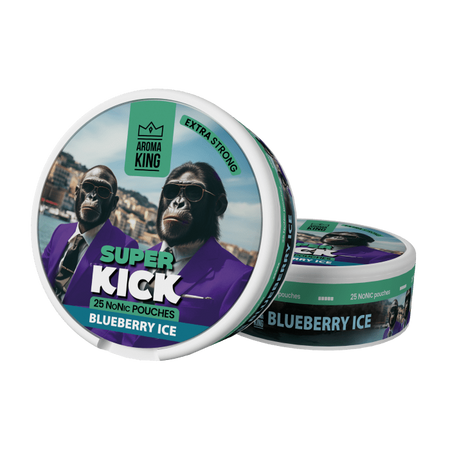 Nikotinbeutel Aroma King NoNic Super Kick - Blueberry Ice 5mg 