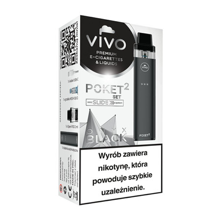 E-Cigaretta POD VIVO Poket 2 Open Black