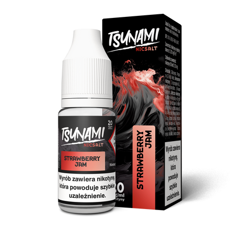 E-liquid Tsunami Salt 10ml - Strawberry Jam 20mg